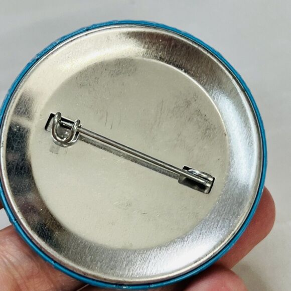 Vintage Reebok 1989 Pin Pinback Button "Pump It Up!" Blue Cross Training Rare - Picture 3 of 3